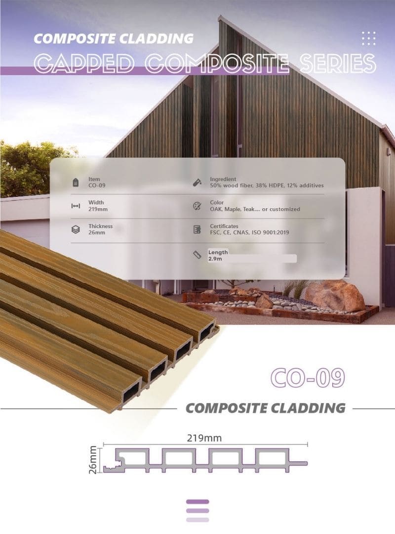 CO-09 Eco Friendly outdoor cladding boards in Perth